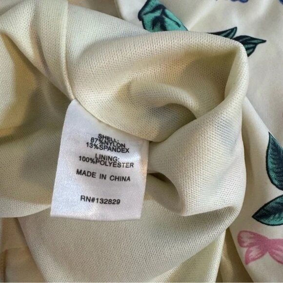 Superdown Kim Strapless Bodysuit in Cream Multi - Picture 8 of 8